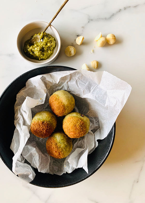 Basil And Macadamia Arancini